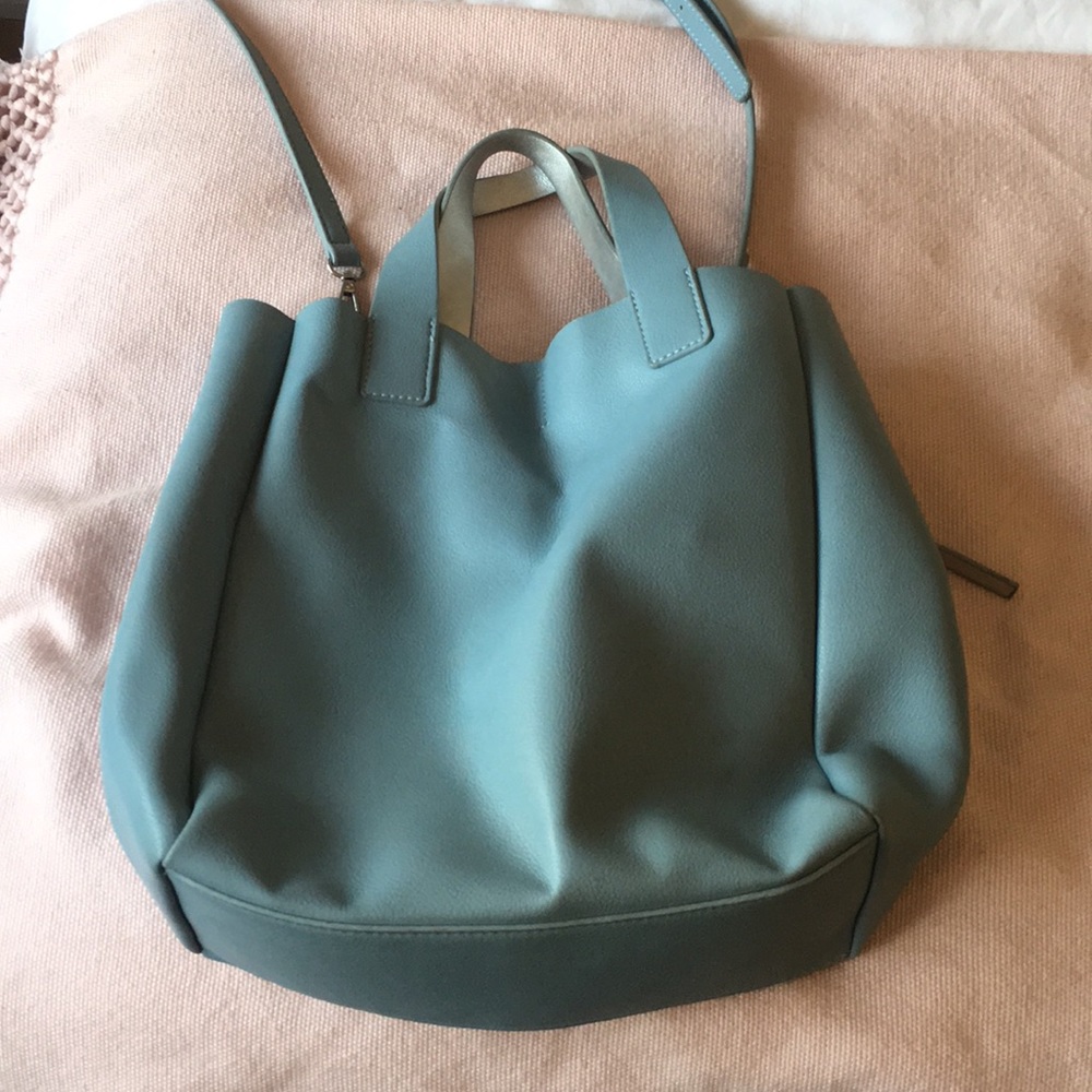 Zara Light Blue Tote Bag